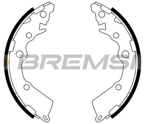 BREMSI Комплект тормозных колодок GF0805