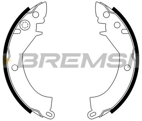 BREMSI Комплект тормозных колодок GF0812
