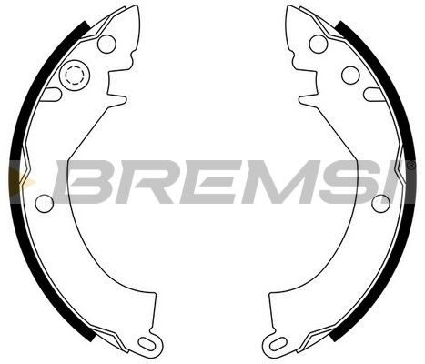 BREMSI stabdžių trinkelių komplektas GF0812