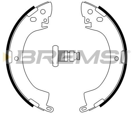 BREMSI Комплект тормозных колодок GF0813