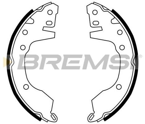 BREMSI Комплект тормозных колодок GF0820