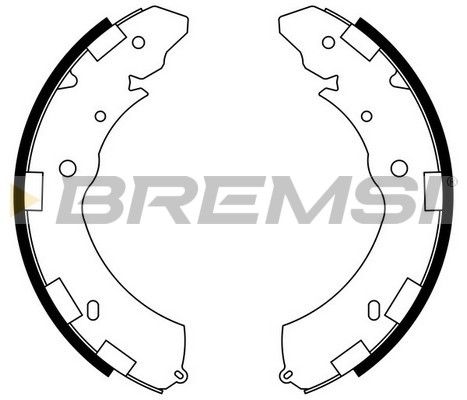 BREMSI stabdžių trinkelių komplektas GF0833