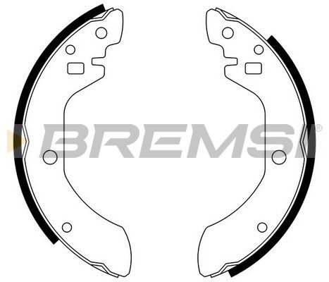 BREMSI stabdžių trinkelių komplektas GF0842