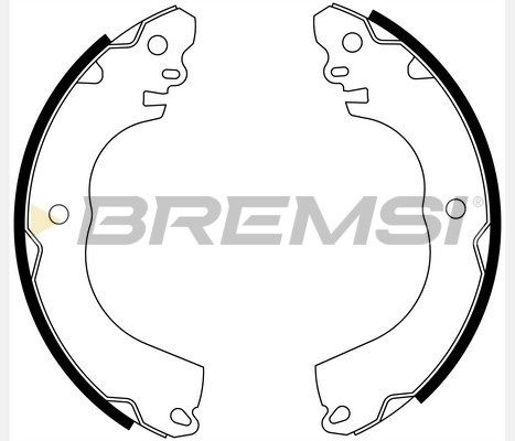 BREMSI Комплект тормозных колодок GF0844