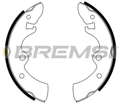 BREMSI Комплект тормозных колодок GF0846