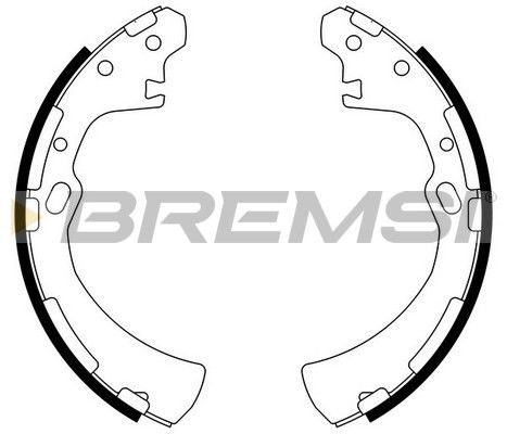 BREMSI stabdžių trinkelių komplektas GF0849