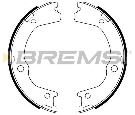 BREMSI Комплект тормозных колодок, стояночная тормозная с GF0898