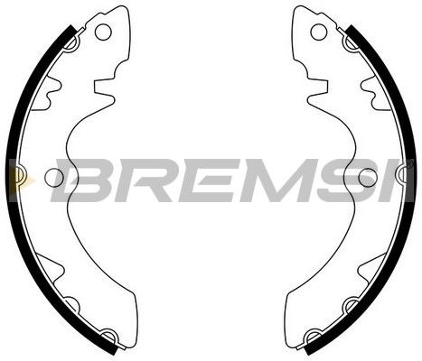 BREMSI stabdžių trinkelių komplektas GF0905