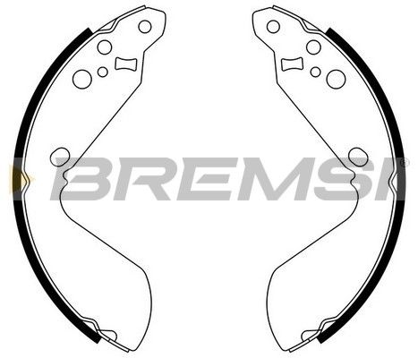 BREMSI Комплект тормозных колодок GF0910