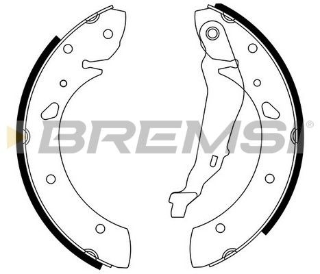 BREMSI Комплект тормозных колодок GF0950