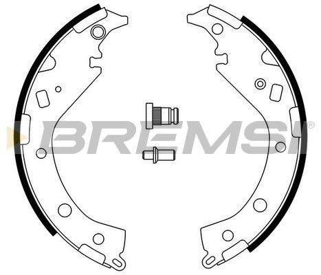 BREMSI Комплект тормозных колодок GF0954