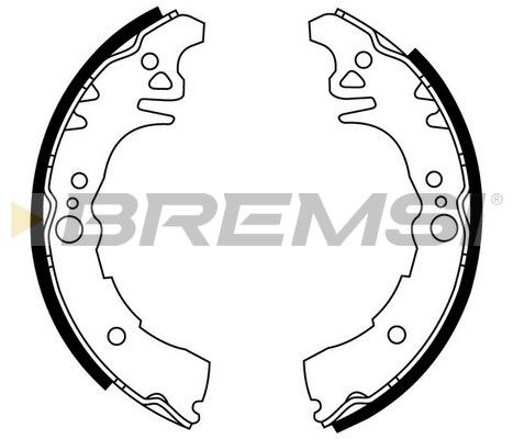 BREMSI Комплект тормозных колодок GF0957