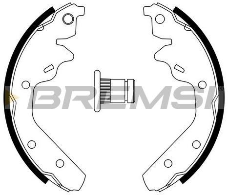 BREMSI Комплект тормозных колодок GF4519