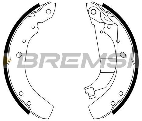 BREMSI Комплект тормозных колодок GF4657