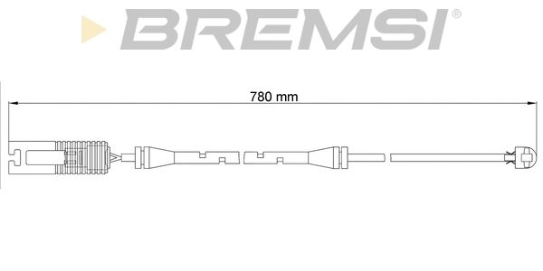 BREMSI Сигнализатор, износ тормозных колодок WI0515