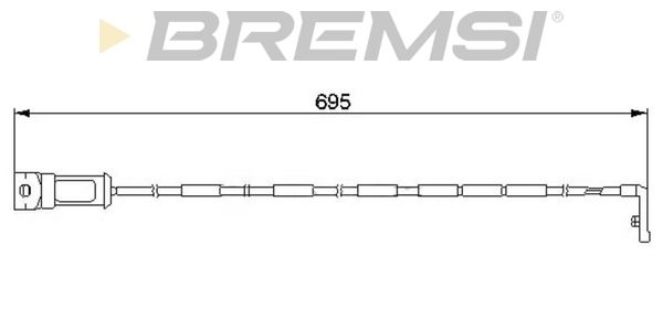 BREMSI įspėjimo kontaktas, stabdžių trinkelių susidėvėjim WI0527