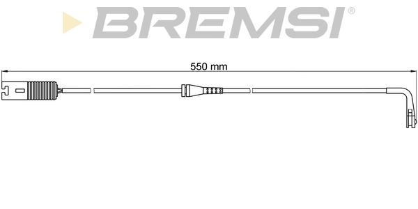 BREMSI įspėjimo kontaktas, stabdžių trinkelių susidėvėjim WI0534