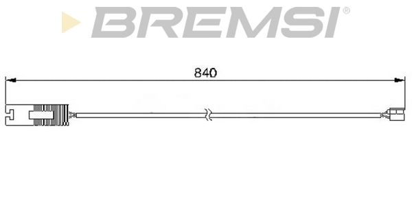 BREMSI įspėjimo kontaktas, stabdžių trinkelių susidėvėjim WI0535