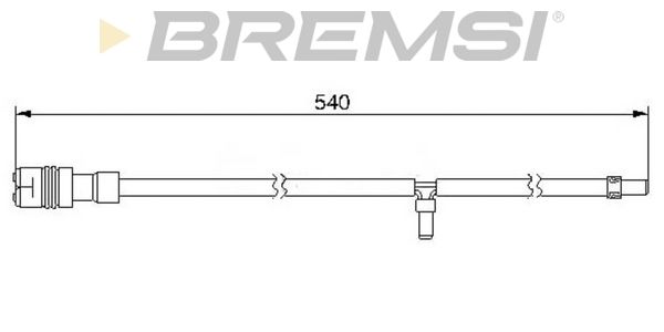BREMSI įspėjimo kontaktas, stabdžių trinkelių susidėvėjim WI0545