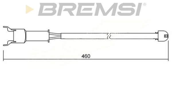BREMSI Сигнализатор, износ тормозных колодок WI0572