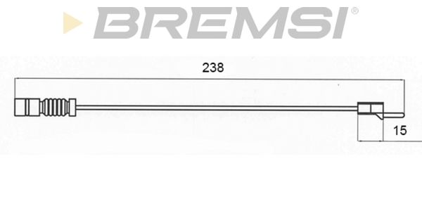 BREMSI įspėjimo kontaktas, stabdžių trinkelių susidėvėjim WI0579