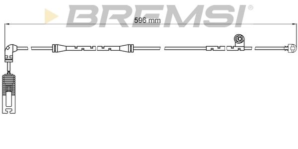 BREMSI įspėjimo kontaktas, stabdžių trinkelių susidėvėjim WI0581