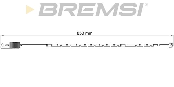 BREMSI įspėjimo kontaktas, stabdžių trinkelių susidėvėjim WI0593