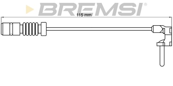 BREMSI įspėjimo kontaktas, stabdžių trinkelių susidėvėjim WI0597
