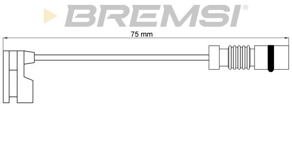 BREMSI įspėjimo kontaktas, stabdžių trinkelių susidėvėjim WI0598