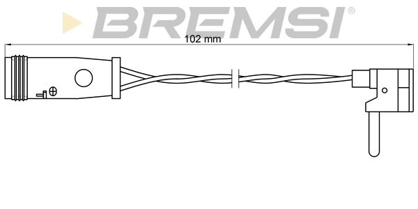 BREMSI Сигнализатор, износ тормозных колодок WI0599