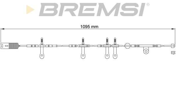 BREMSI Сигнализатор, износ тормозных колодок WI0607