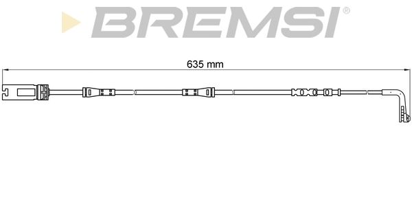 BREMSI įspėjimo kontaktas, stabdžių trinkelių susidėvėjim WI0612