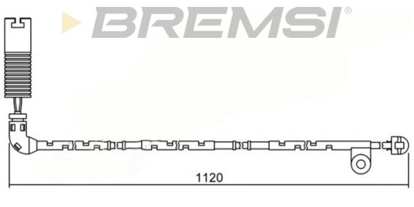 BREMSI įspėjimo kontaktas, stabdžių trinkelių susidėvėjim WI0621