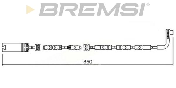 BREMSI įspėjimo kontaktas, stabdžių trinkelių susidėvėjim WI0635