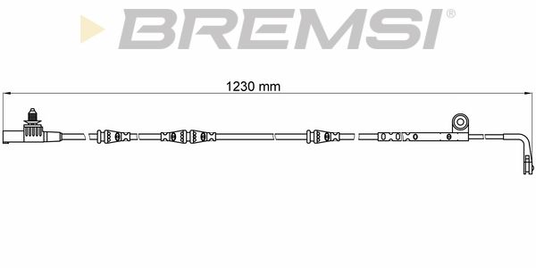 BREMSI Сигнализатор, износ тормозных колодок WI0643