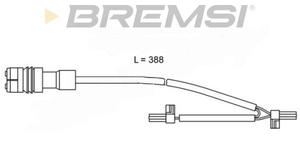 BREMSI Сигнализатор, износ тормозных колодок WI0658