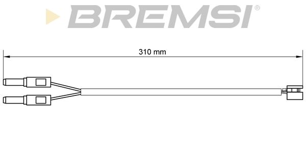 BREMSI Сигнализатор, износ тормозных колодок WI0672