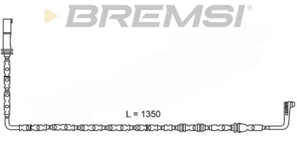 BREMSI Сигнализатор, износ тормозных колодок WI0680
