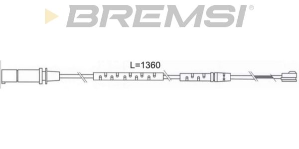 BREMSI Сигнализатор, износ тормозных колодок WI0693