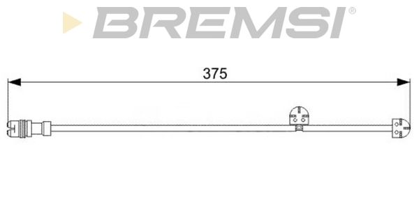 BREMSI įspėjimo kontaktas, stabdžių trinkelių susidėvėjim WI0744