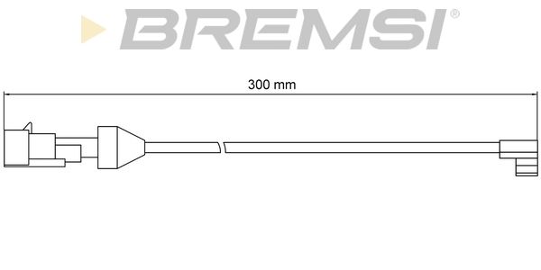 BREMSI įspėjimo kontaktas, stabdžių trinkelių susidėvėjim WI0902