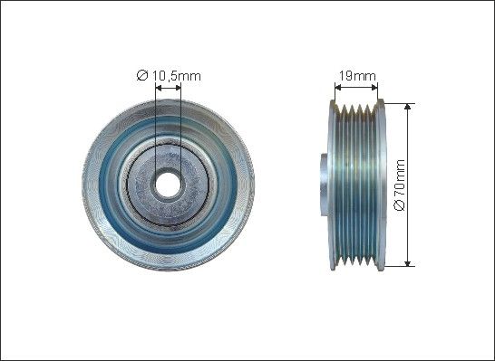 CAFFARO Паразитный / ведущий ролик, поликлиновой ремень 500105