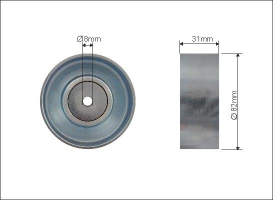 CAFFARO Натяжной ролик, поликлиновой ремень 500205