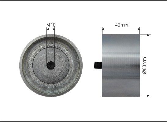 CAFFARO kreipiantysis skriemulys, V formos rumbuotas dirža 500310