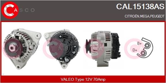 CASCO kintamosios srovės generatorius CAL15138AS