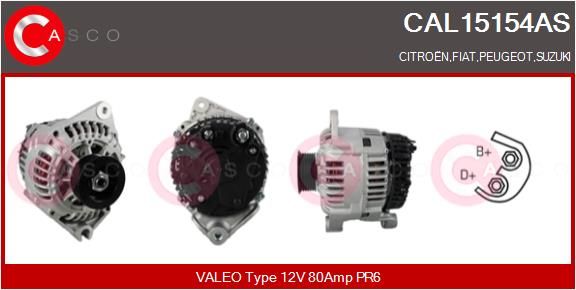 CASCO kintamosios srovės generatorius CAL15154AS