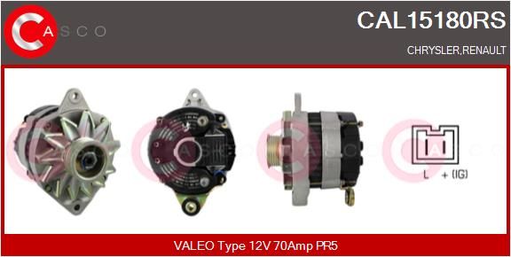 CASCO kintamosios srovės generatorius CAL15180RS