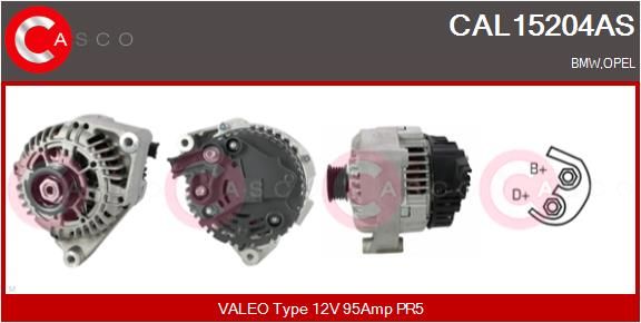CASCO kintamosios srovės generatorius CAL15204AS