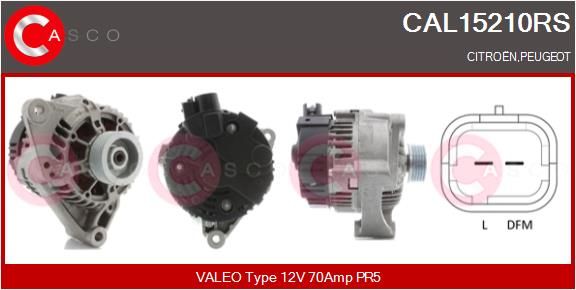CASCO kintamosios srovės generatorius CAL15210RS
