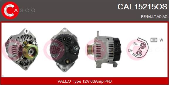 CASCO kintamosios srovės generatorius CAL15215OS